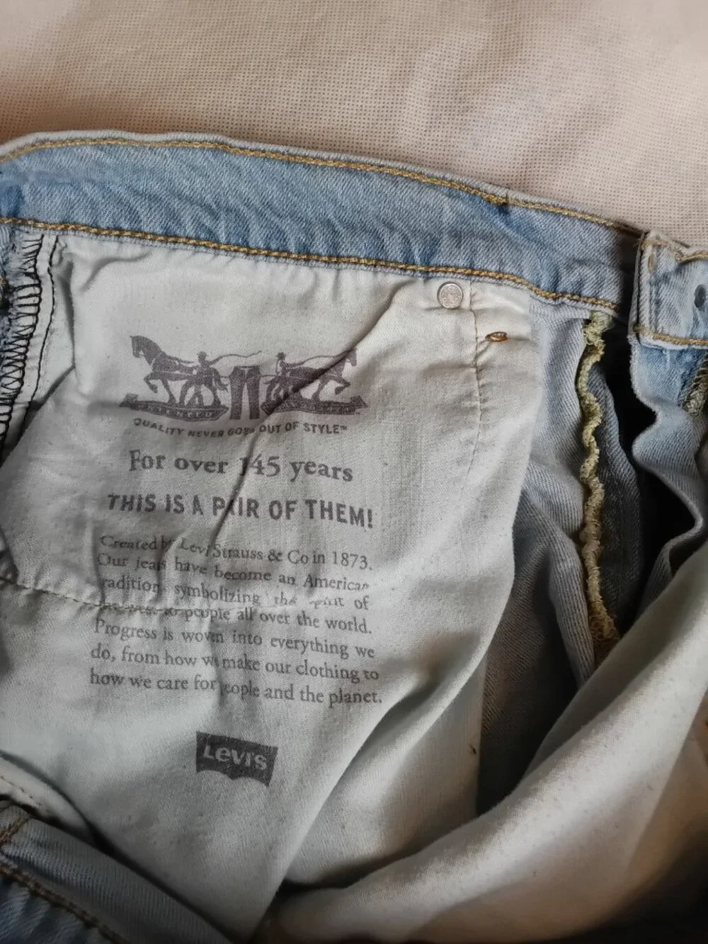 Levi's 412 Men's Denim Shorts Size 38 Light Wash Cotton Blend 9